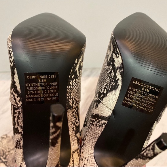 Steve Madden Debbie Snake Over the Knee Boot 5.5M - Picture 11 of 12